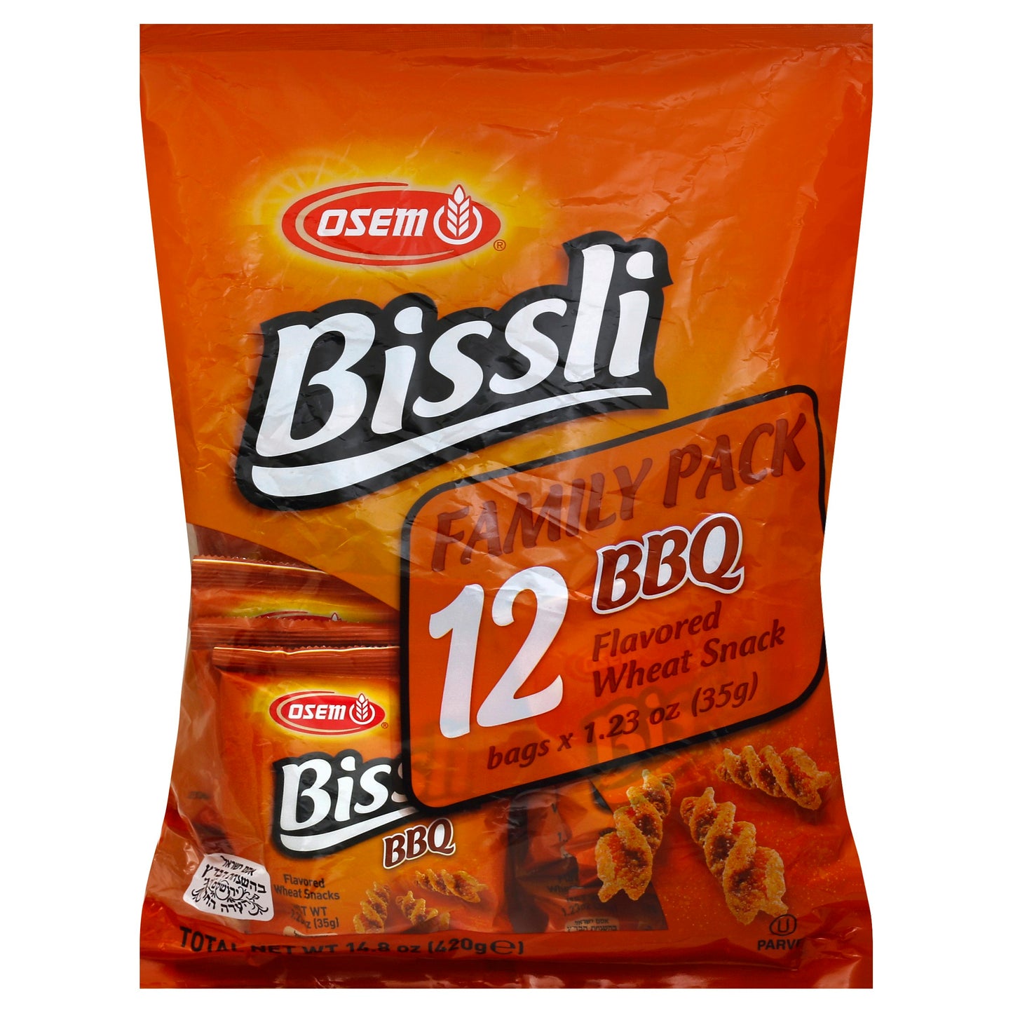 Osem Bissili Family Pack- Bbq - 14.8 Oz (Pack of 4)