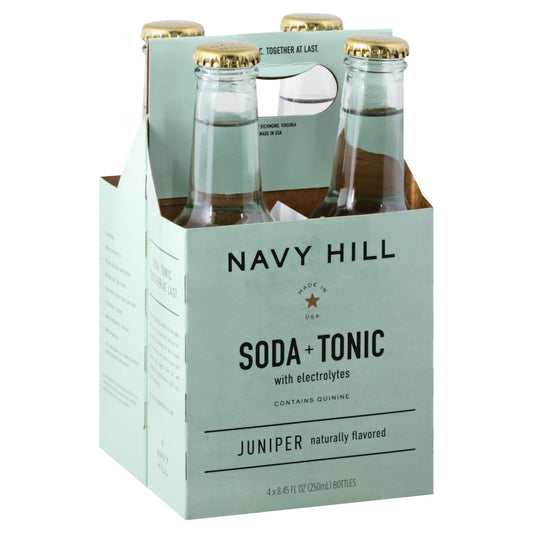 Navy Hill Soda Tonic Juniper 33.8 FO (Pack of 6)