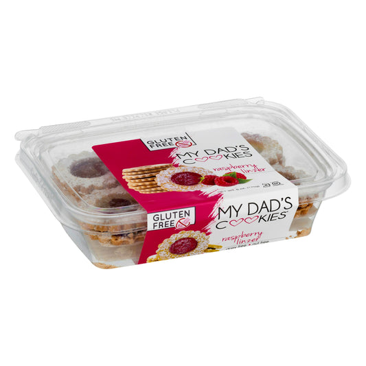 My Dads Cookies Cookies Raspberry Linzer Gluten Free 6 Oz (Pack of 12)