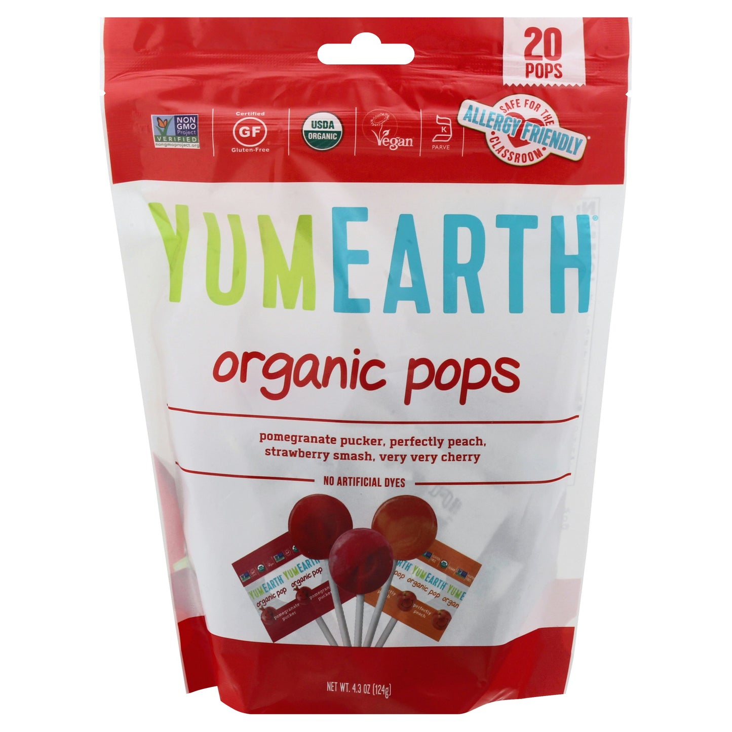 Yumearth Lolli Pop Fruit 4.2 oz (Pack of 12)