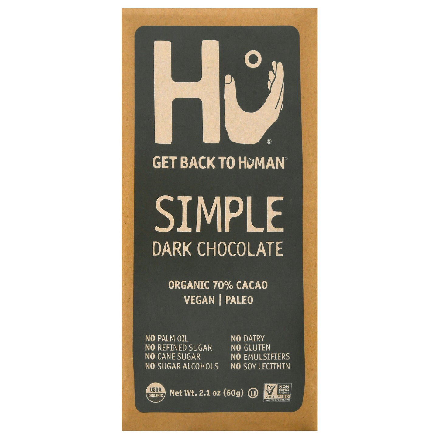 Hu Chocolate Simple Bar 2.1 Oz (Pack of 12)