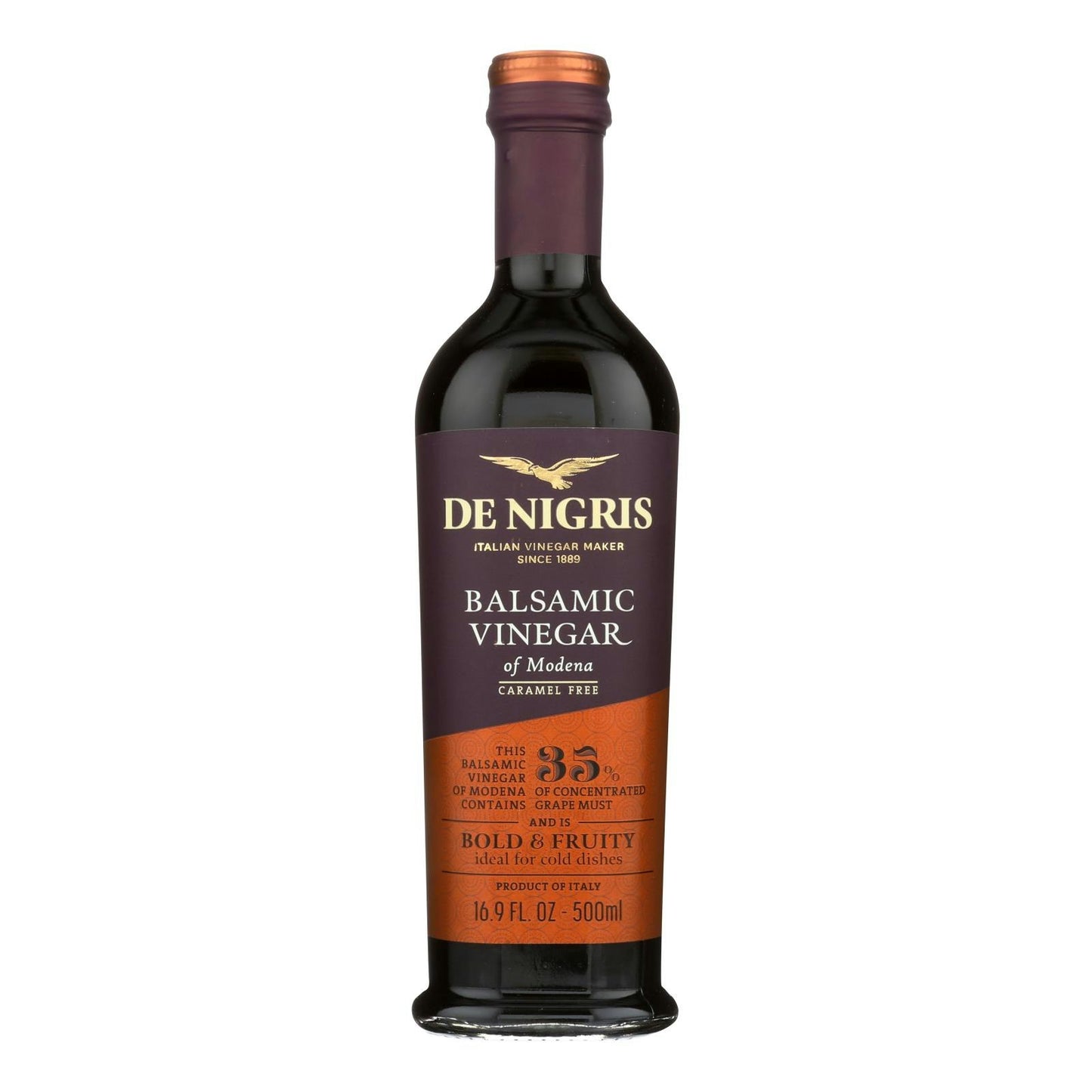 De Nigris - Bronze Eagle Balsamic Vinegar 16.9 fl oz (Pack of 6)