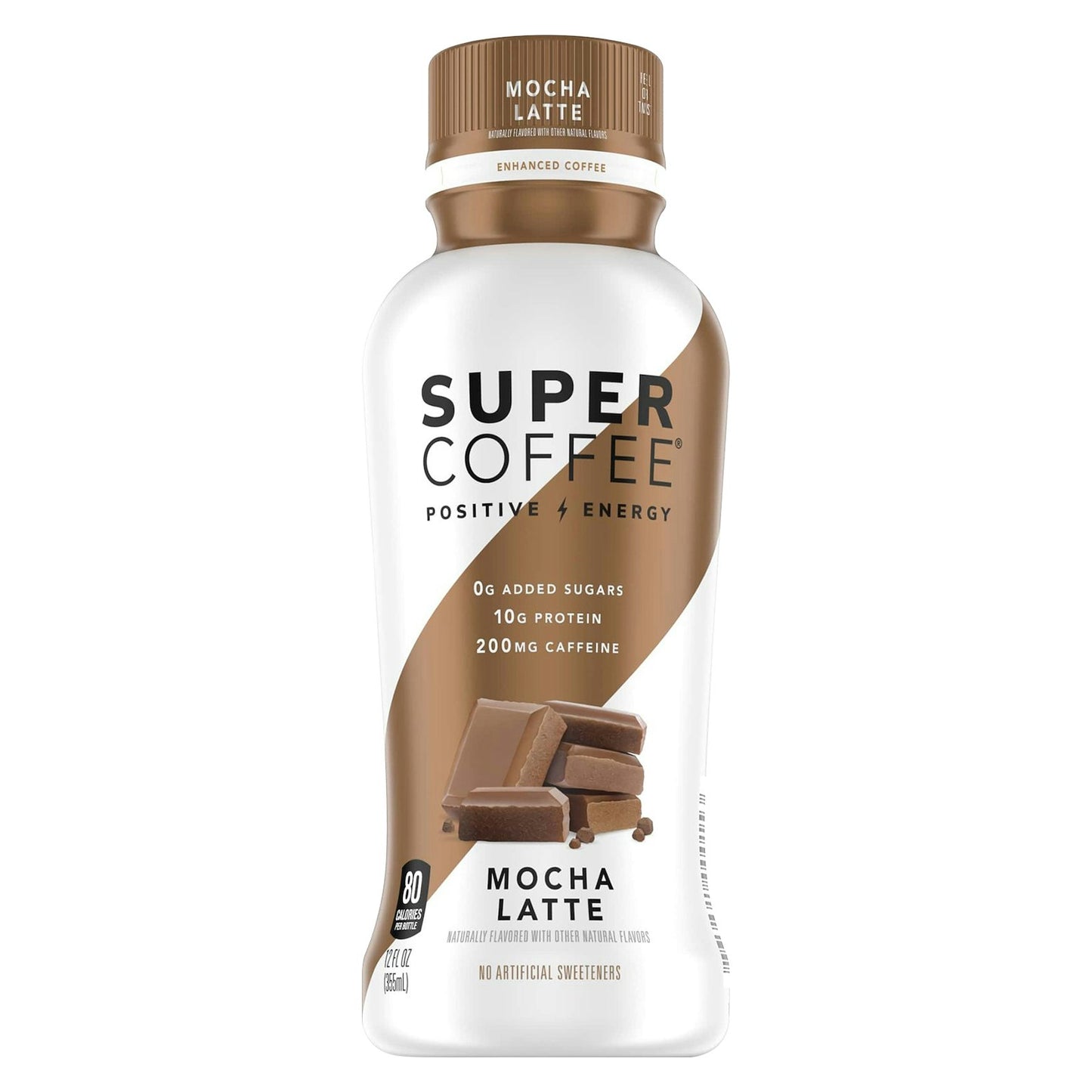 Super Coffee Mocha Dark Bottle 12 oz (Pack of 12)