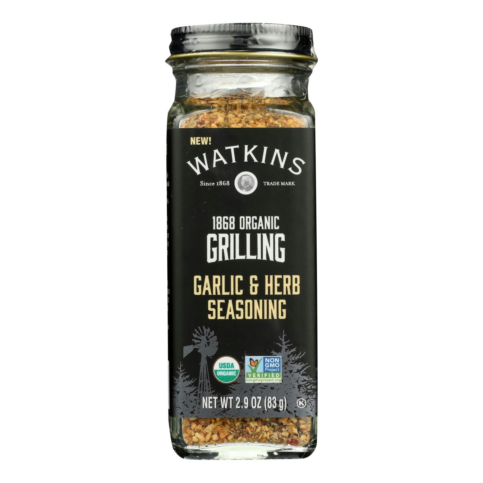 Watkins - Seasoning Garlic Herb 2.9 oz (Pack of 3)