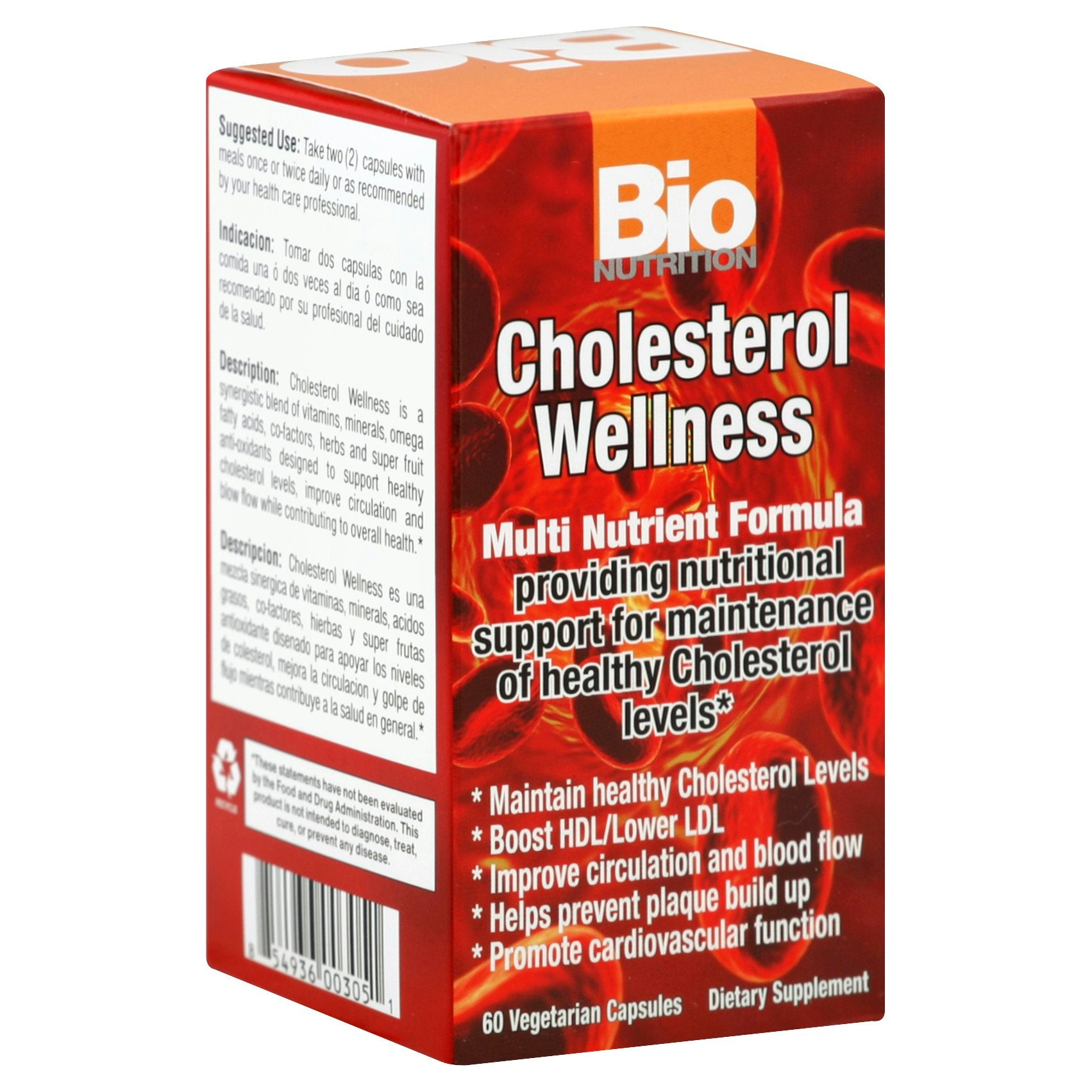 Bio Nutrition Wellness Chlosterol 60 Vc (Pack of 3)