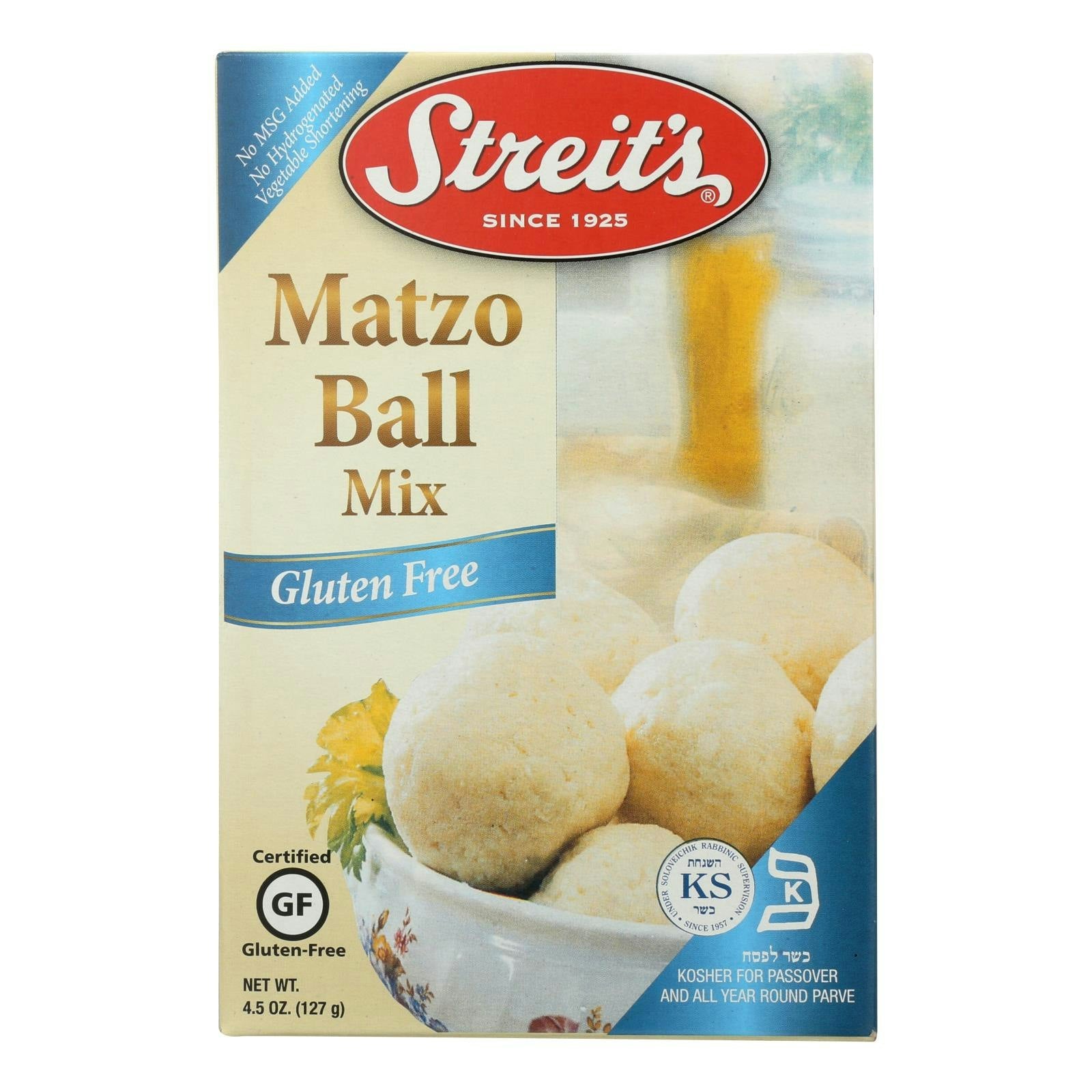 Streits Matzo Ball Mix Gluten Free - 4.5 oz (Pack of 12)