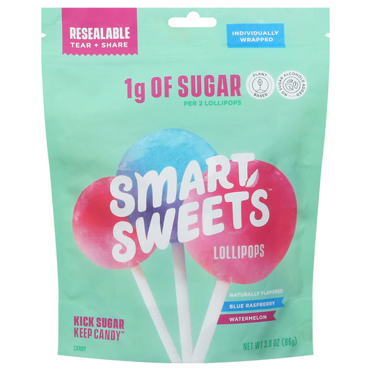 Smartsweets Lollipops 3 Oz (Pack of 10)