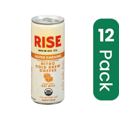 Rise Brewing Co Coffee Nitro Cold Brew Salted Caramel 7 FO (Pack of 12)