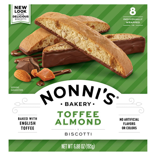 Nonnis Biscotti Almond Toffee 6.88 Oz (Pack Of 6)