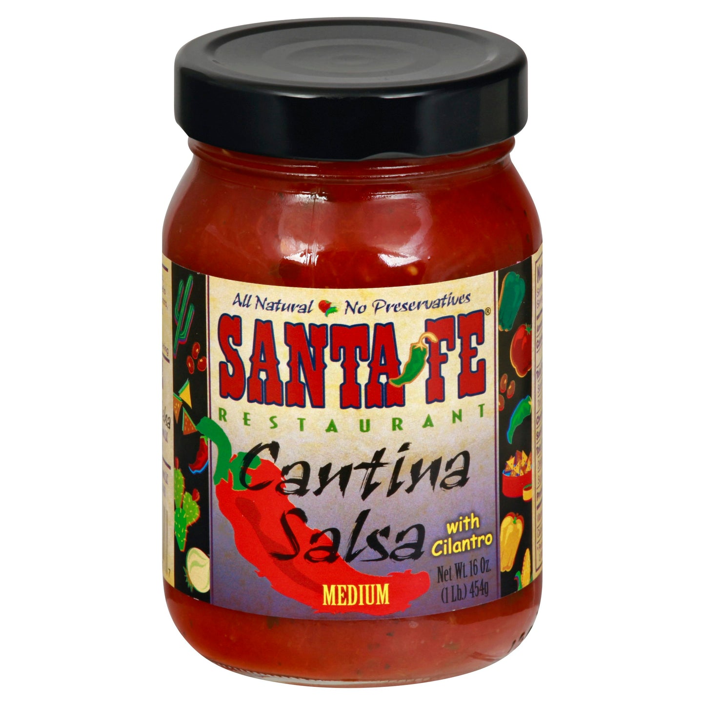 Santa Fe Restaurant Salsa Salsa Medium Cantina 16 oz (Pack of 6)