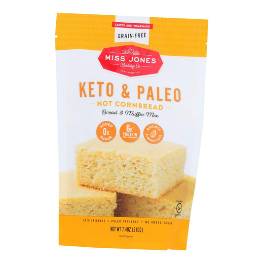 Miss Jones Baking Co - Cornbread Mix Keto Gluten Free 7.4 oz (Pack of 6)