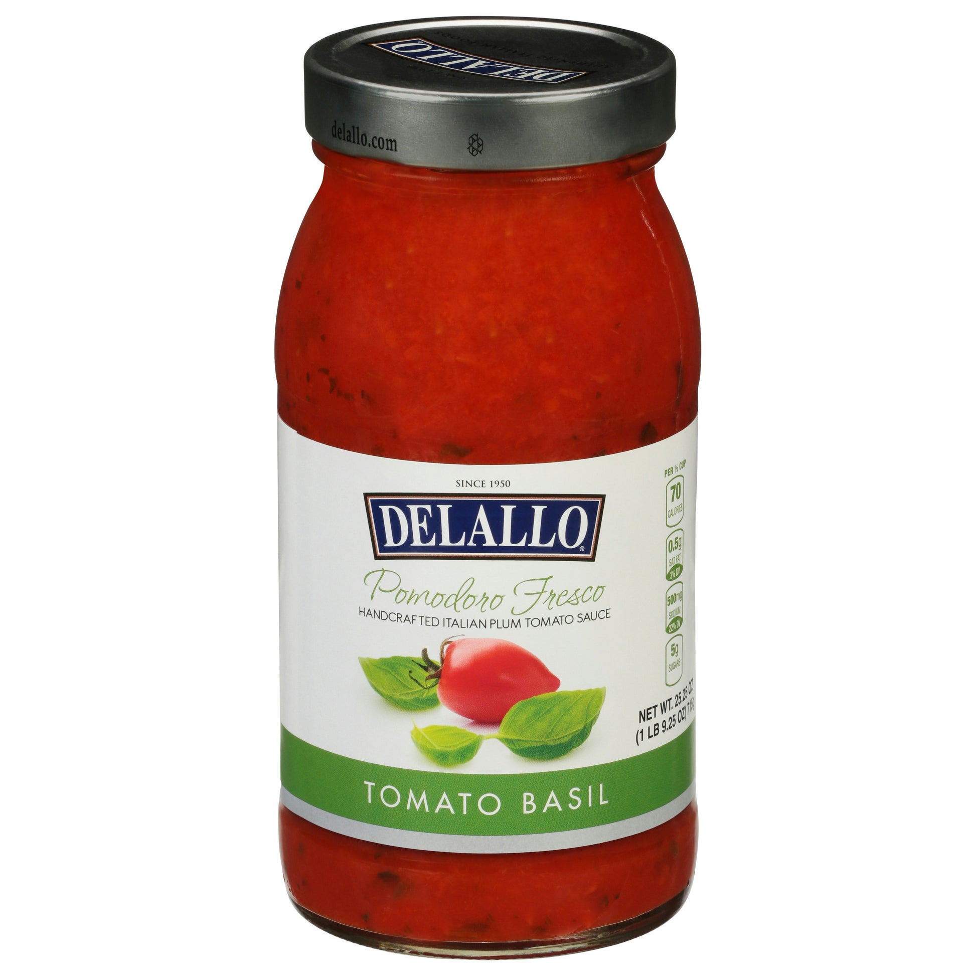 Delallo Sauce Tomato Basil Pomodoro Fresco 25.25 Oz (Pack Of 6)