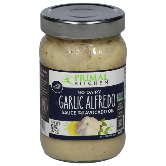 Primal Kitchen Sauce Roasted Garlic Alfredo 15 oz (Pack of 6)