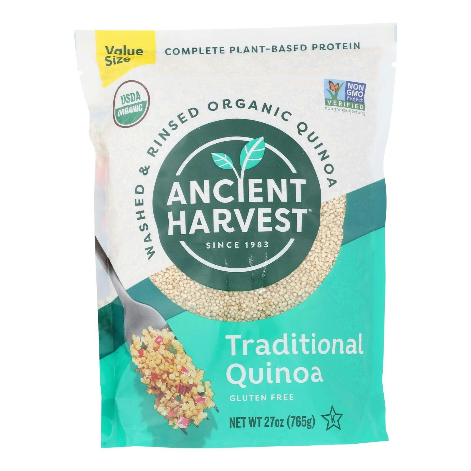 Ancient Harvest Quinoa - Organic - Traditional White 27 oz (Pack of 6)