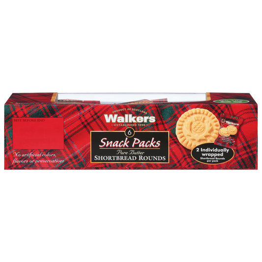 Walkers Short bread Rounds Snack 7.2 oz (Pack of 6)