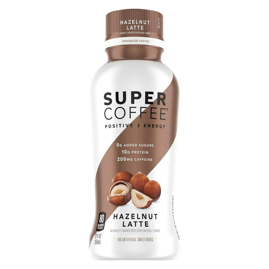 Super Coffee Hazelnut Bottle 12 oz (Pack of 12)