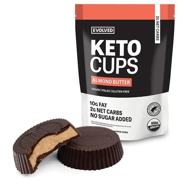 Evolved Chocolate Cups Chocolate Keto Almond Butter 4.93 Oz (Pack of 6)