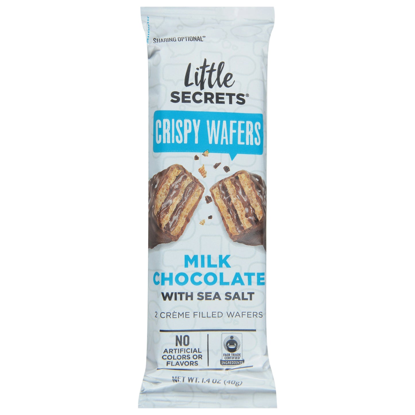 Little Secrets Llc Wafer Milk Chocolate Sea Salt 1.4 Oz Pack of 12