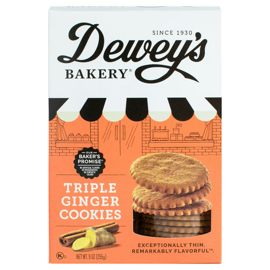 Deweys Cookie Triple Ginger 9 oz (Pack Of 6)