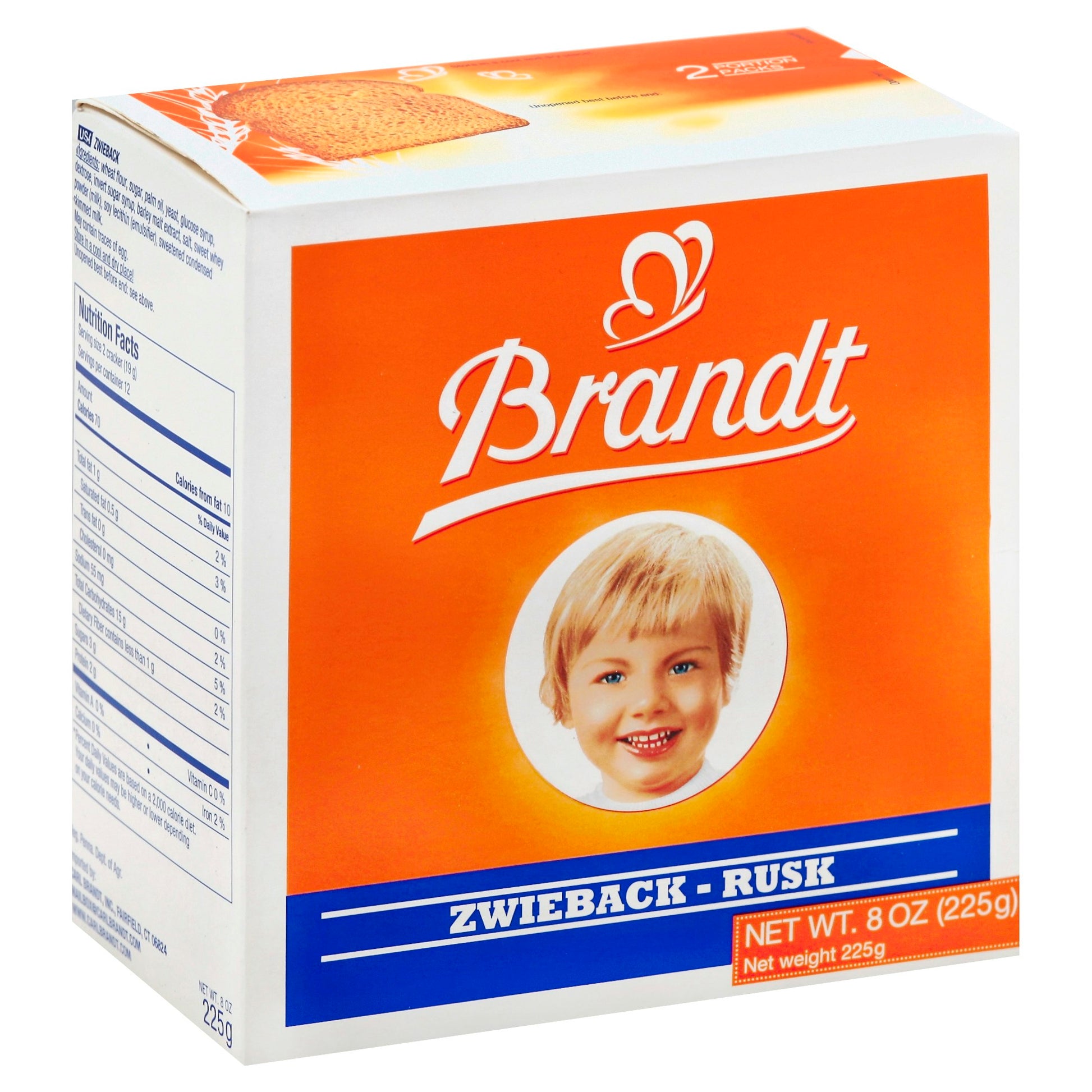 Brandt Zwieback 8 Oz (Pack of 10)