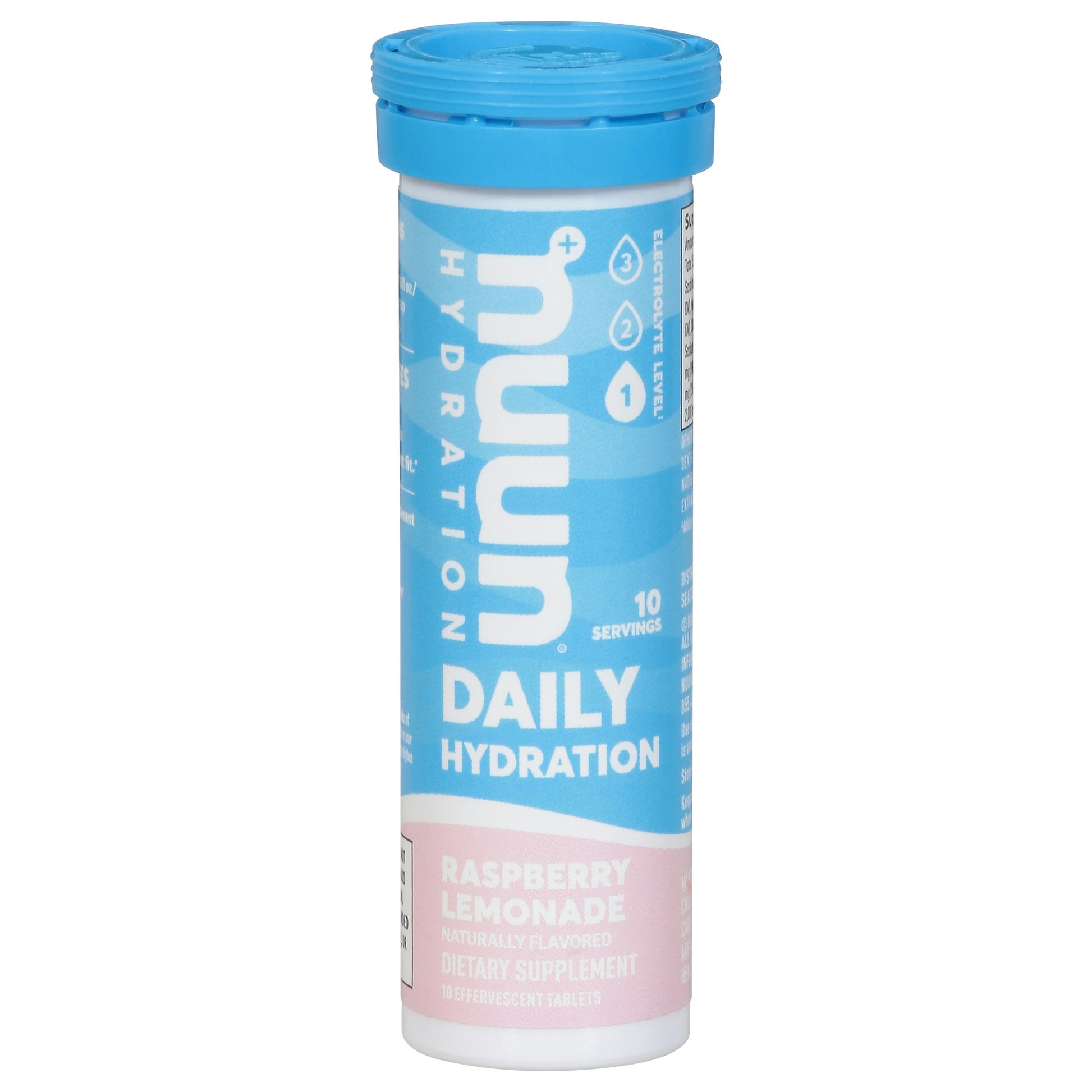 Nuun Daily Raspberry Lemonade 10 Tablets (Pack of 8)