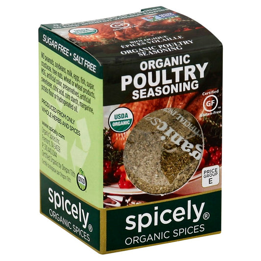 Spicely Organics Seasoning Poultry Box 0.35 Oz Pack of 6