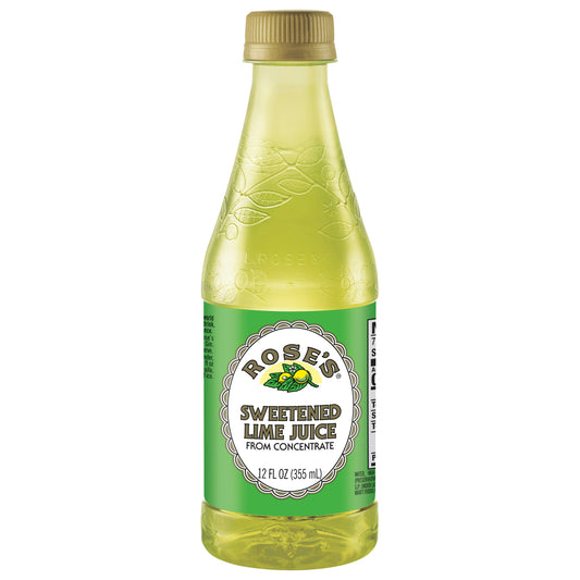 Roses Juice Lime Pet 12 Oz Pack of 6