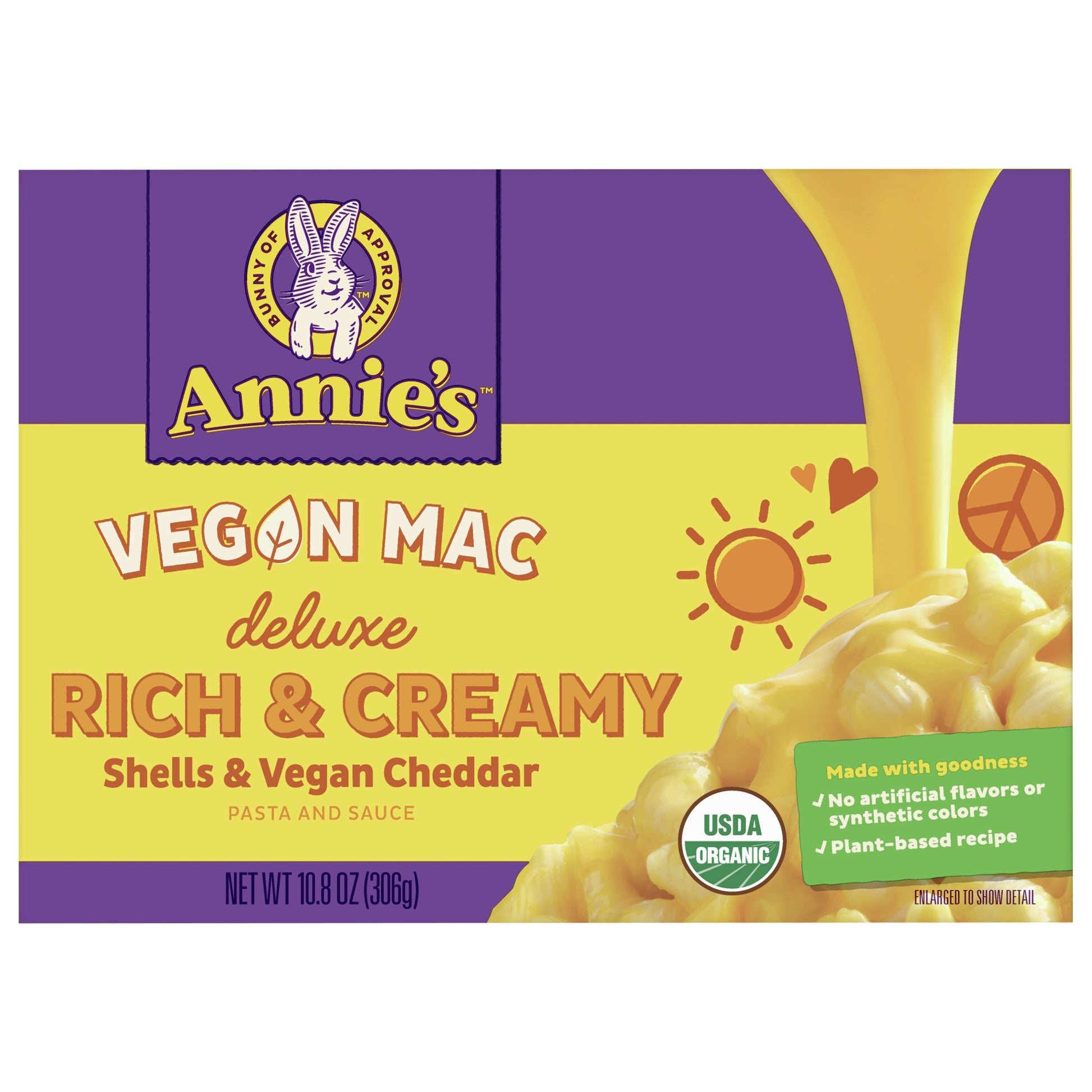 Annies Homegrown Shells Cheddar Dairy Free 10.8 Oz Pack of 12