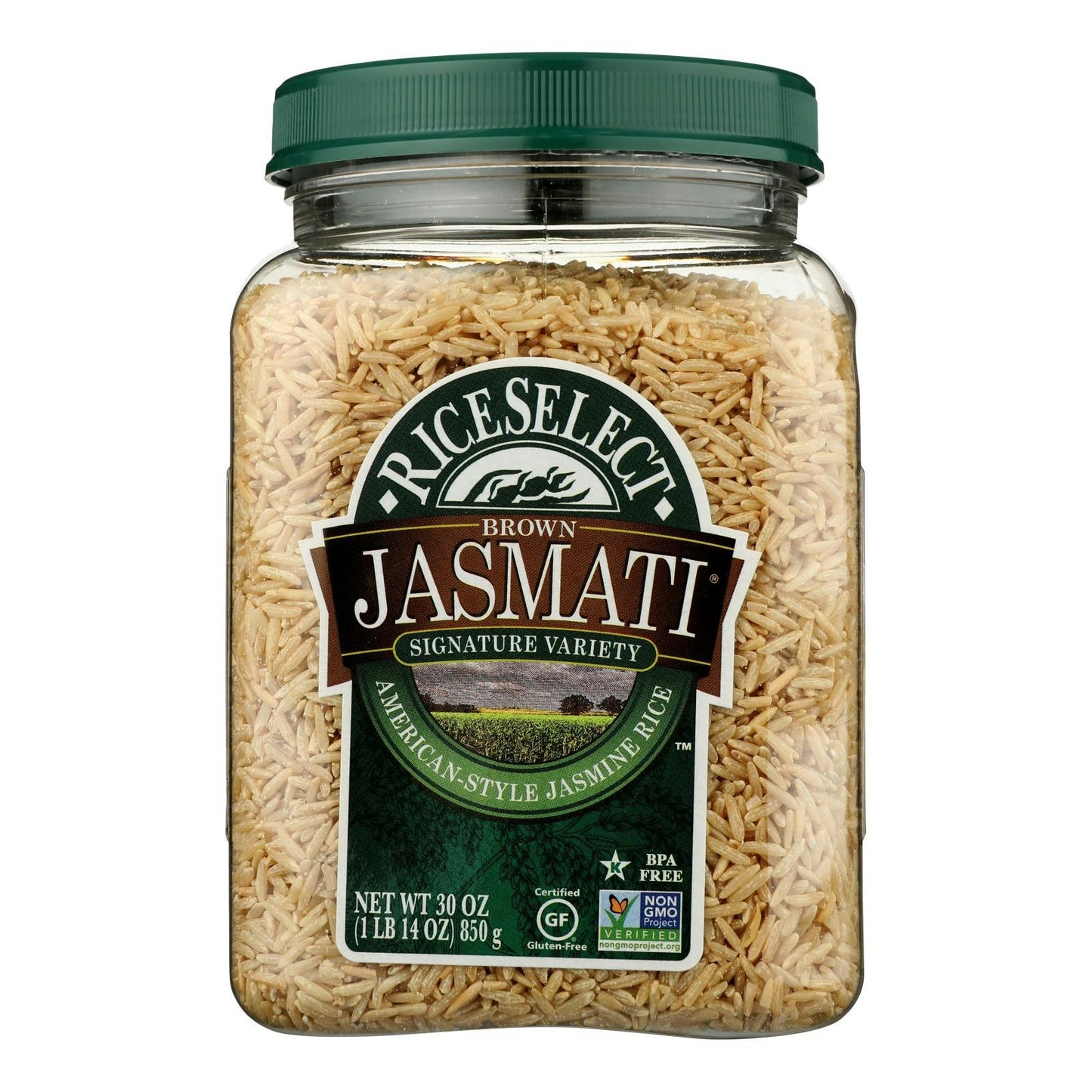 Rice Select Jasmati Rice - Brown 30 oz (Pack of 4)