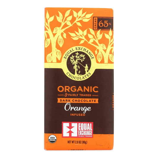 Equal Exchange Organic Orange Chocolate - Orange - 2.8 oz (Pack of 12)