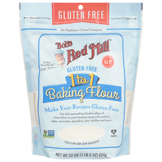 Bobs Red Mill Baking Flour Gluten Free 1-To 1 22 oz (Pack of 4)