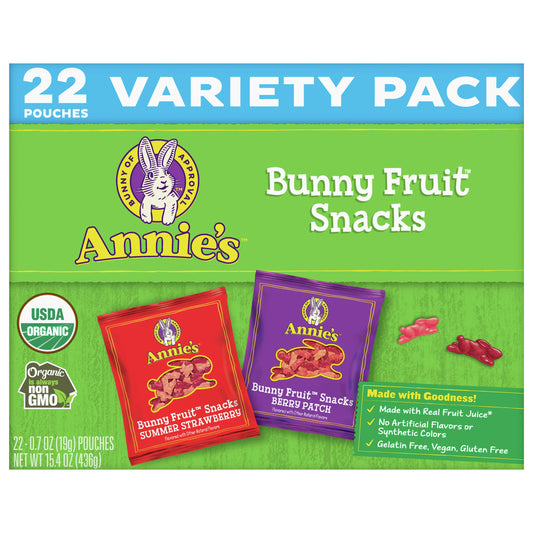 Annies Homegrown Snack Fruit Variety 15.4 Oz (Pack of 6)