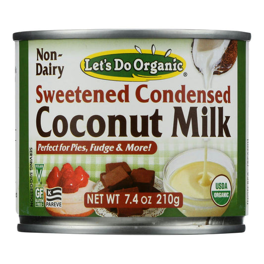 Let's Do O Milk Coconut Condensed Organic Gluten Free 7.4 Oz Pack of 6