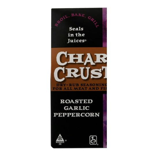 Char Crust Roasted Garlic Peppercorn 4 oz (Pack of 6)