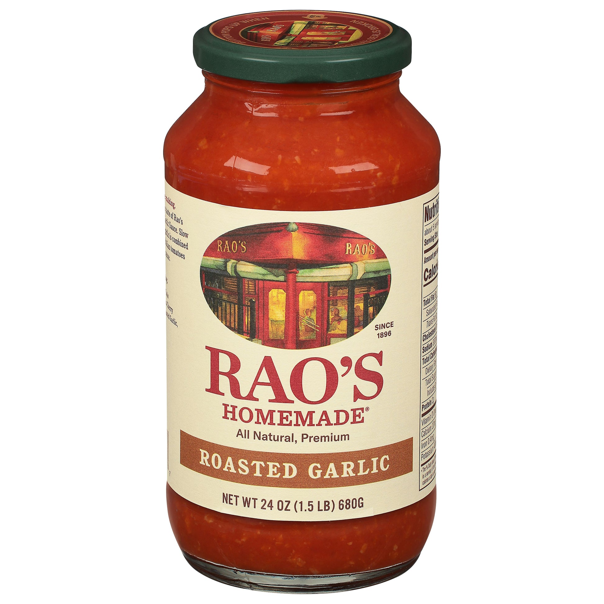 Raos Sauce Roasted Garlic 24 oz (Pack of 6)