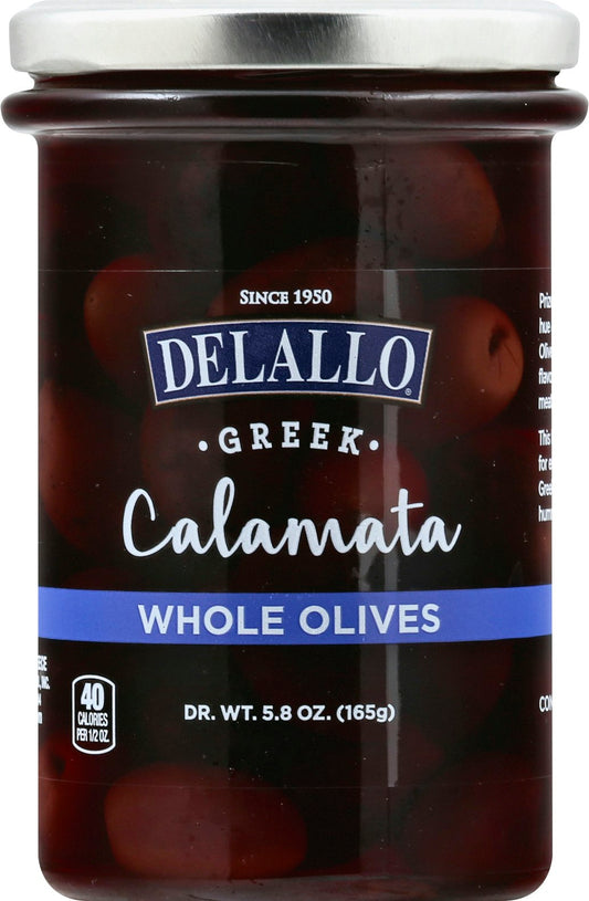 Delallo Olive Calamata 5.8 Oz Pack of 6