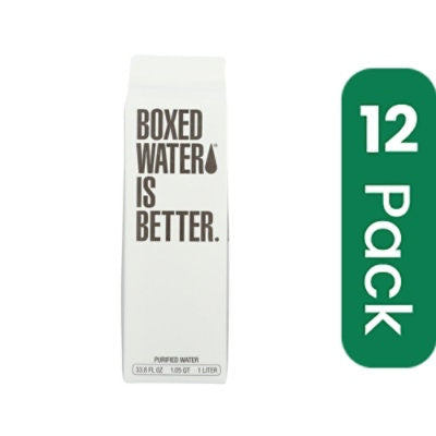 Boxed Water Is Better - Purified Water 33.8 fl. Oz (Pack of 12)