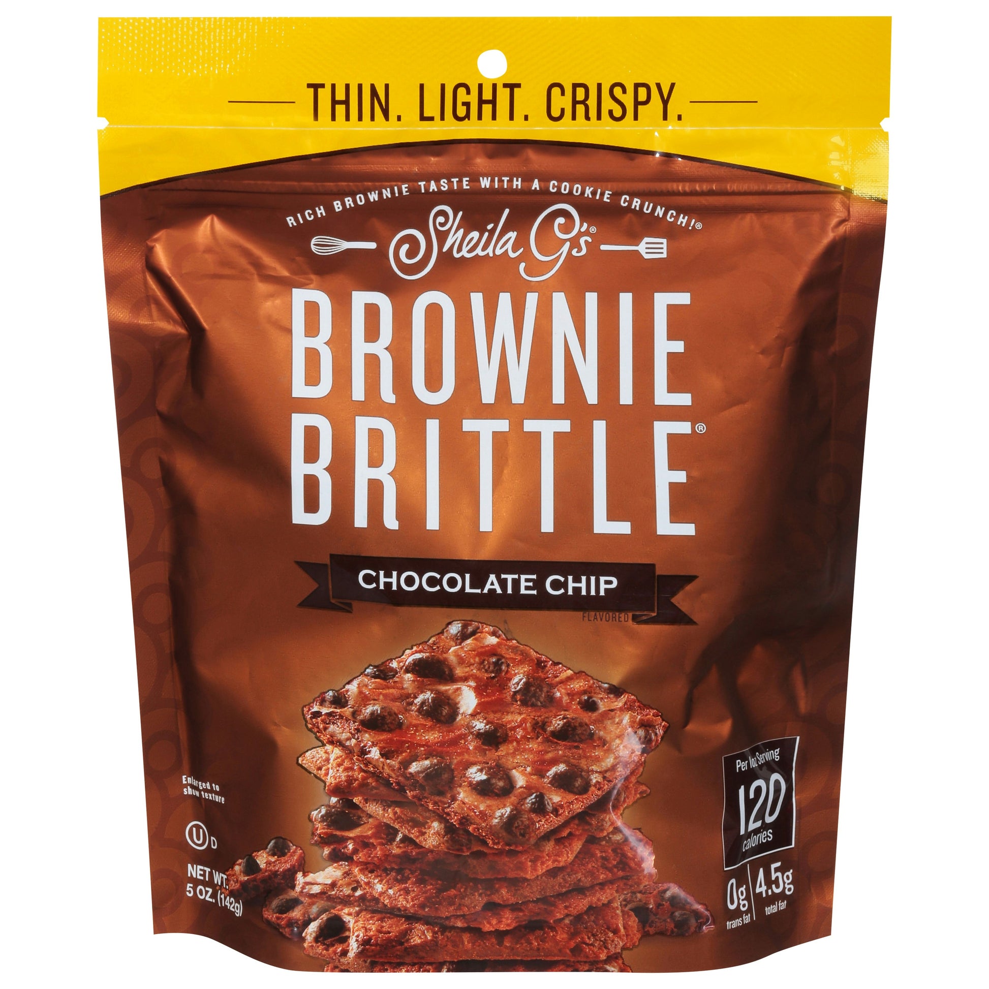 Sheila Gs Brownie Brittle Chocolate Chip 5 oz (Pack of 12)