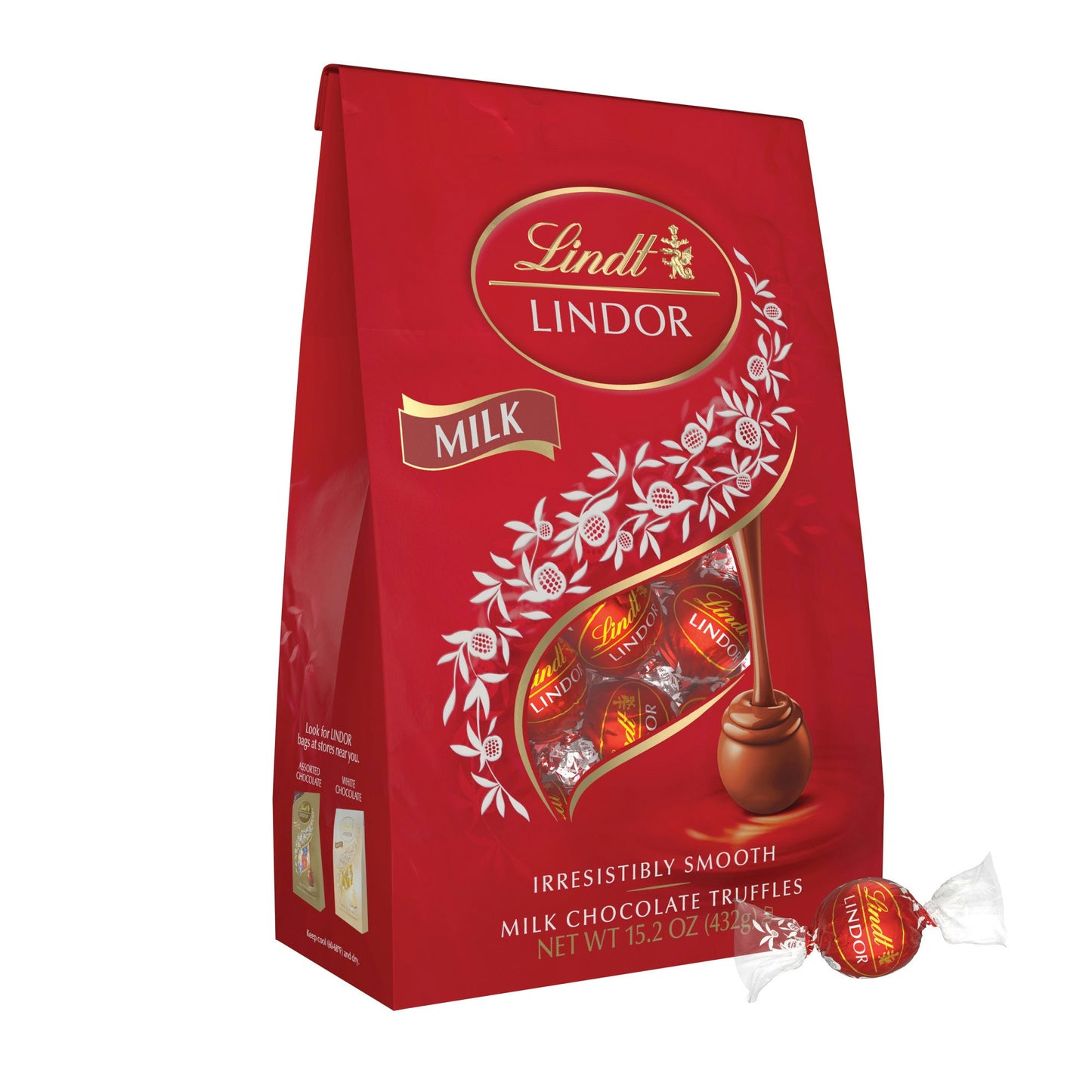 Lindt Truffle Milk Chocolate Bag 15.2 Oz (Pack of 6)