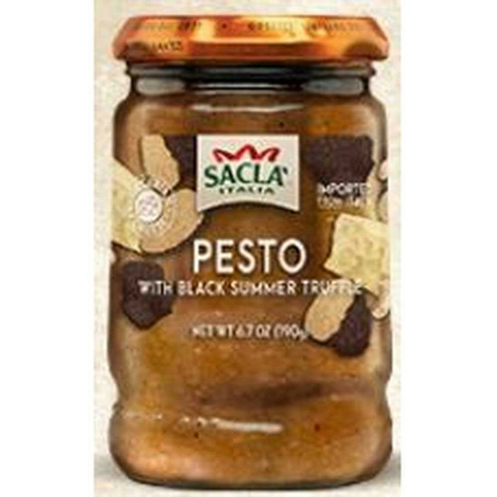 Sacla Pesto with Black Summer Truffle - 6.7 Ounce (Pack of 6)