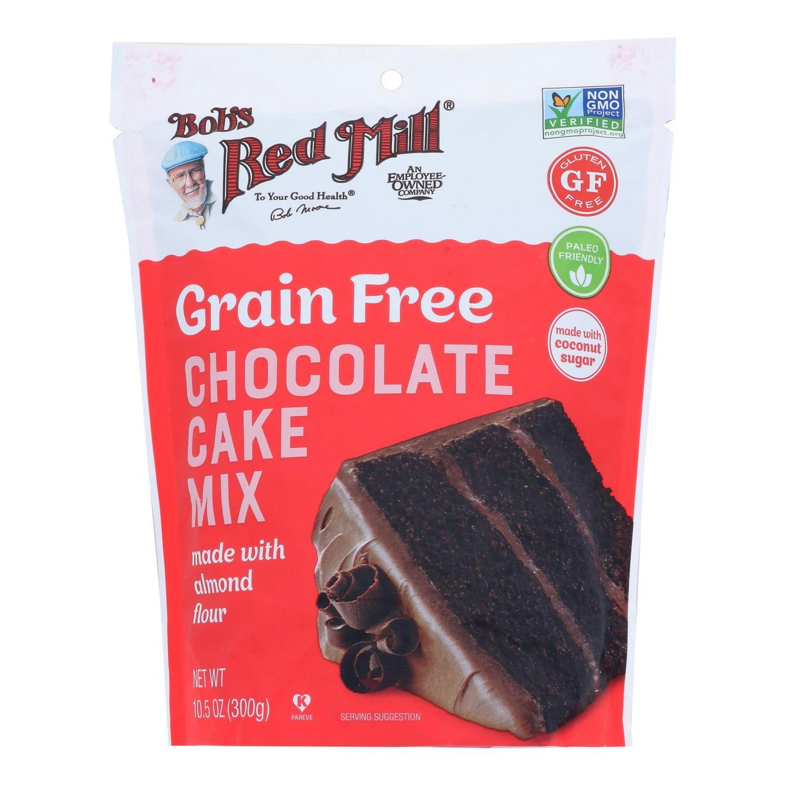 Bob's Red Mill - Cake Mix Grain Free Chocolate 10.5 oz (Pack of 5)