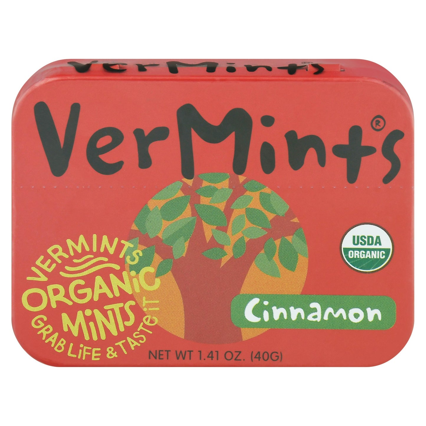 Vermints Candy Cinnamon Organic 1.41 oz (Pack of 6)