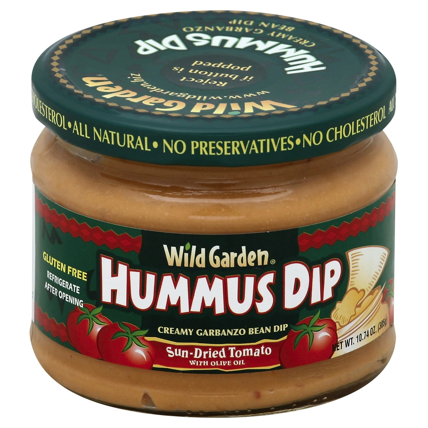 Wild Garden Hummus Dip Sundried Tomato 10.74 Oz (Pack of 6)