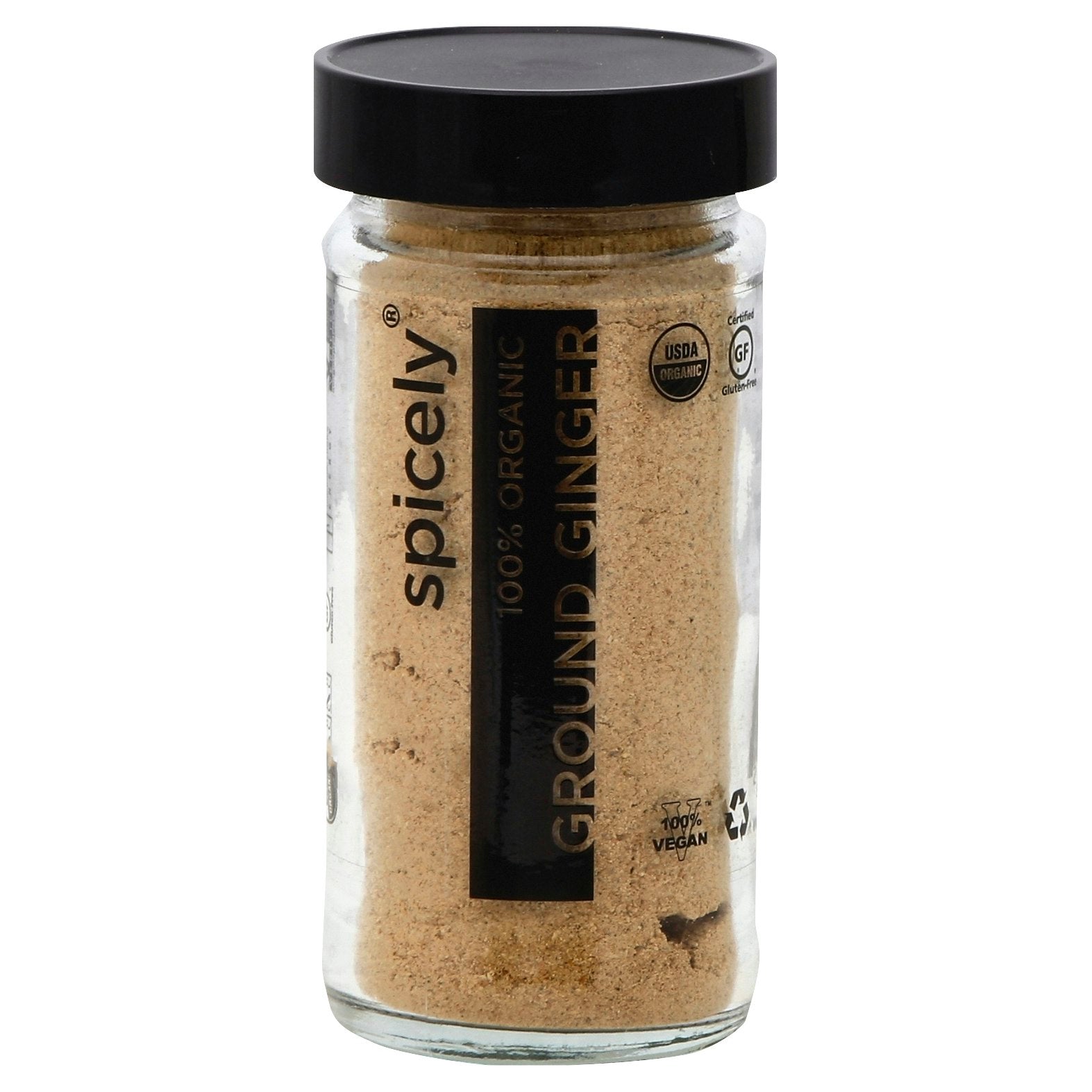 Spicely Organics Spice Ginger Ground Jar 1.2 Oz Pack of 3