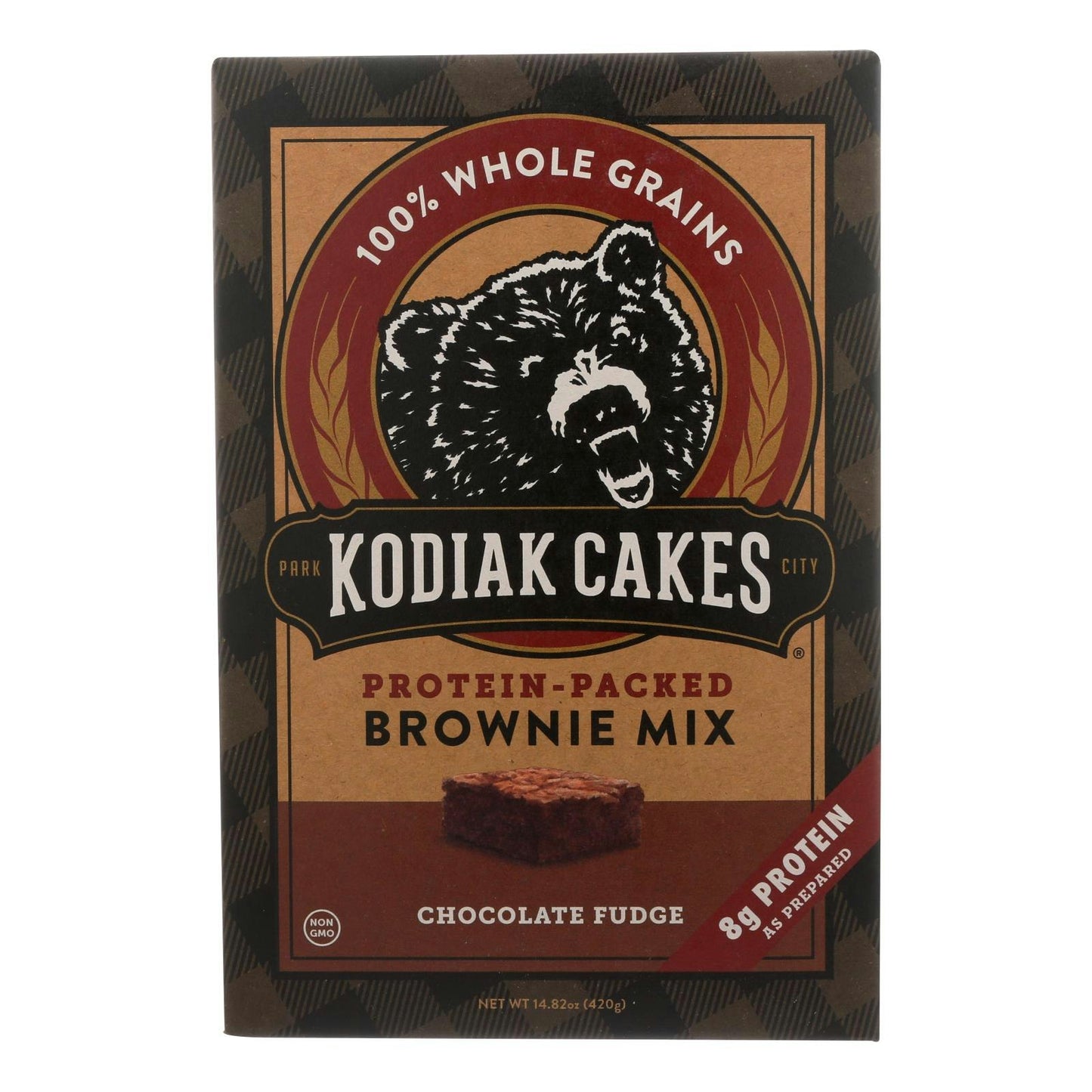 Kodiak Cakes - Brownie Mix Chocolate Fudge 14.82 oz (Pack of 6)