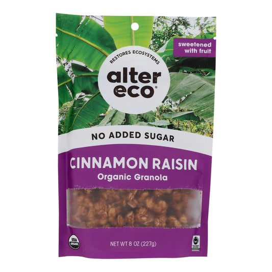 Alter Eco - Granola Cinnamon Raisin 8 Oz (Pack of 6)