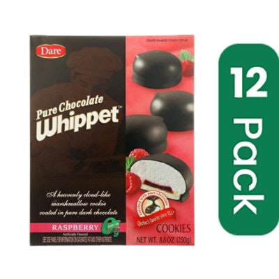 Dare Whippet Pure Chocolate - Raspberry 8.8 oz (Pack of 12)