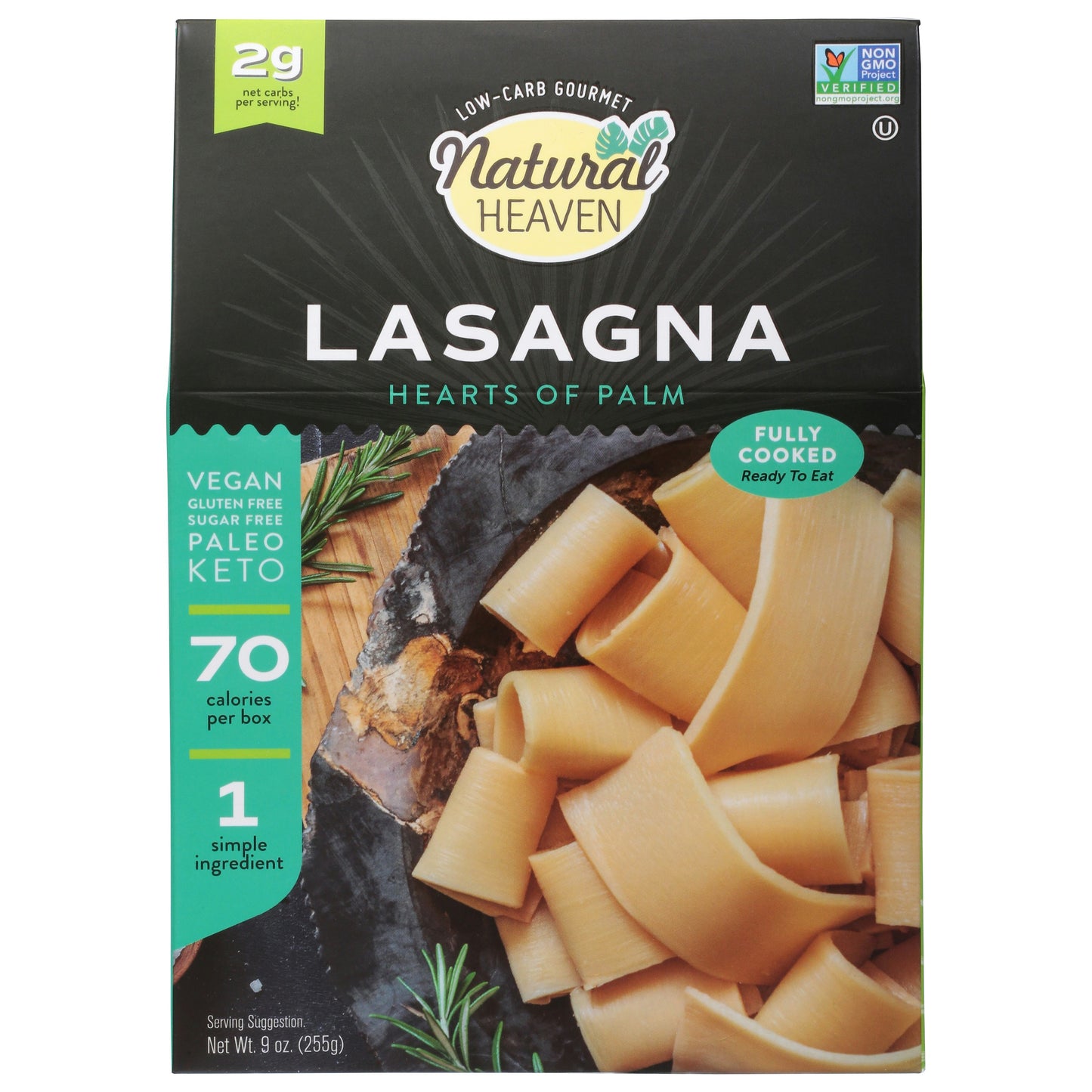 Natural Heaven Hearts Of Palm Lasagna 9 Oz Pack of 6