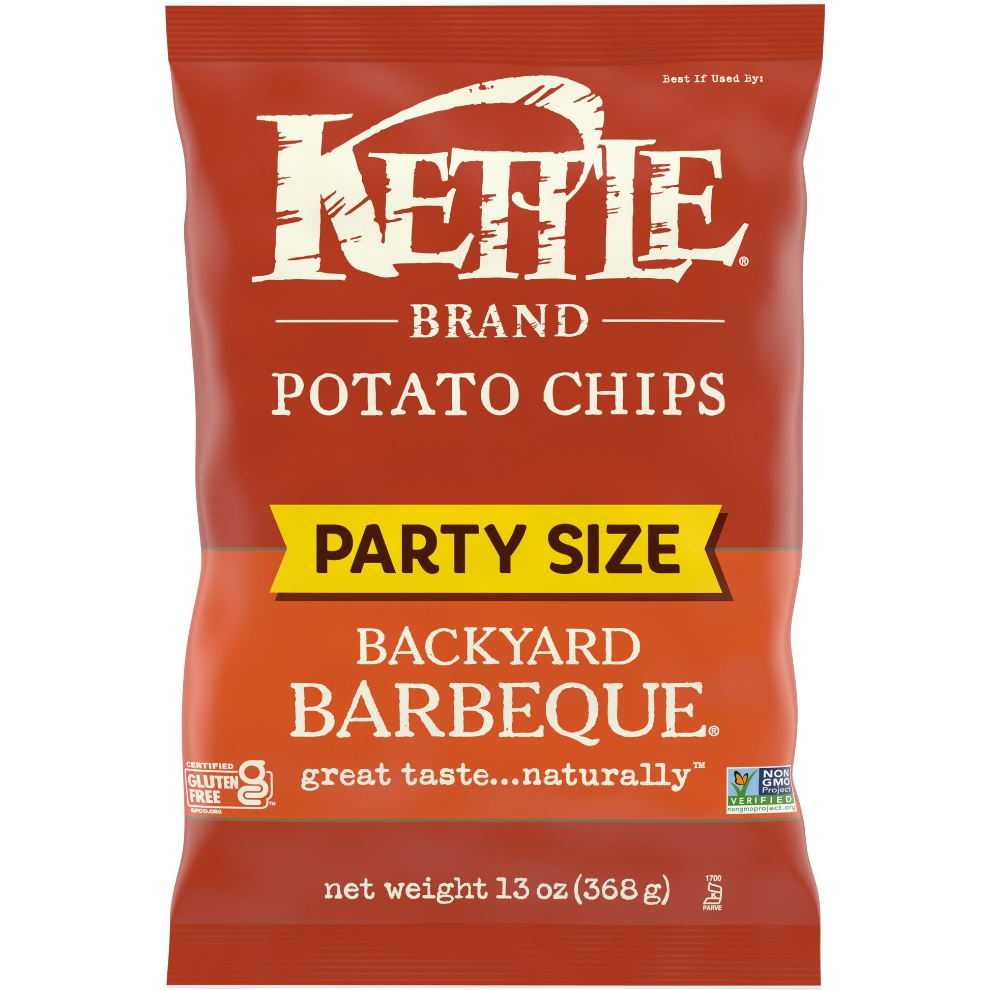 Kettle Foods Chip Potato Barbeque 13 oz (Pack of 9)