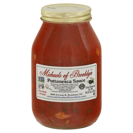 Michaels Of Brooklyn Sauce Putanesca Gluten Free 32 oz (Pack of 6)